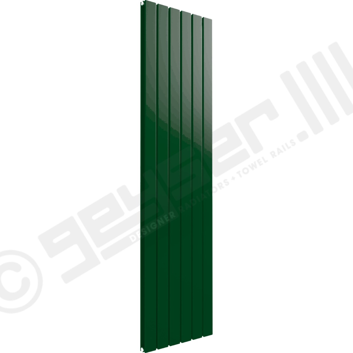 Cardiff Special Vertical Double Panel Radiator 1600mm x 440mm in Mint Green RAL 6029