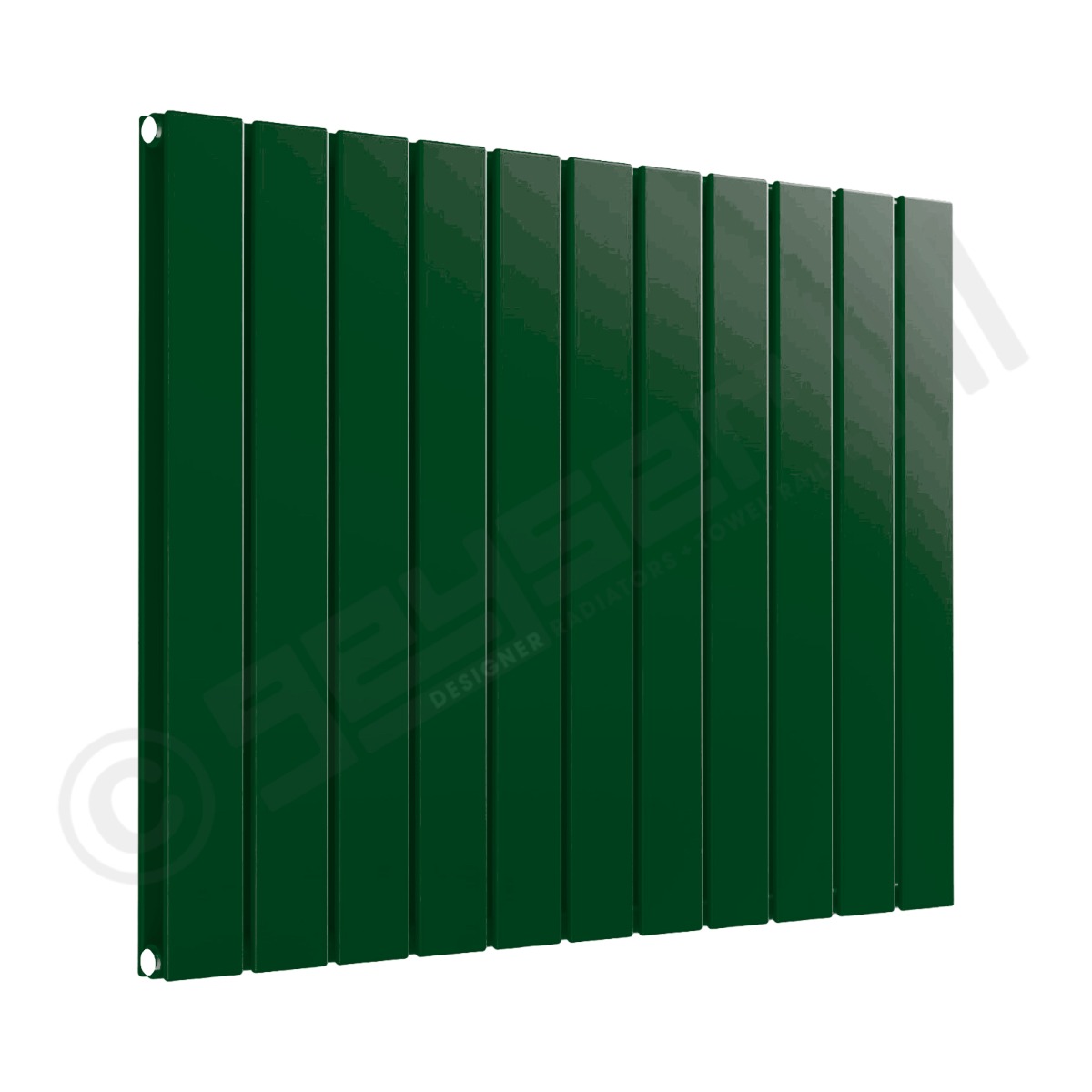 Cardiff Special Flat Horizontal Double Panel Designer Radiator 600mm x 810mm in Mint Green RAL 6029