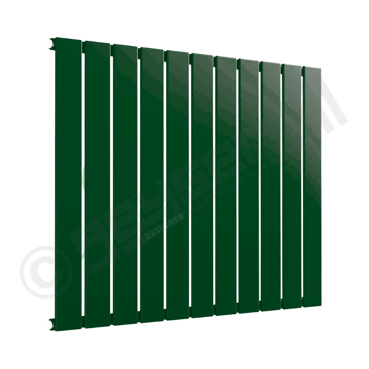 Cardiff Special Flat Horizontal Single Panel Designer Radiator 600mm x 810mm in Mint Green RAL 6029