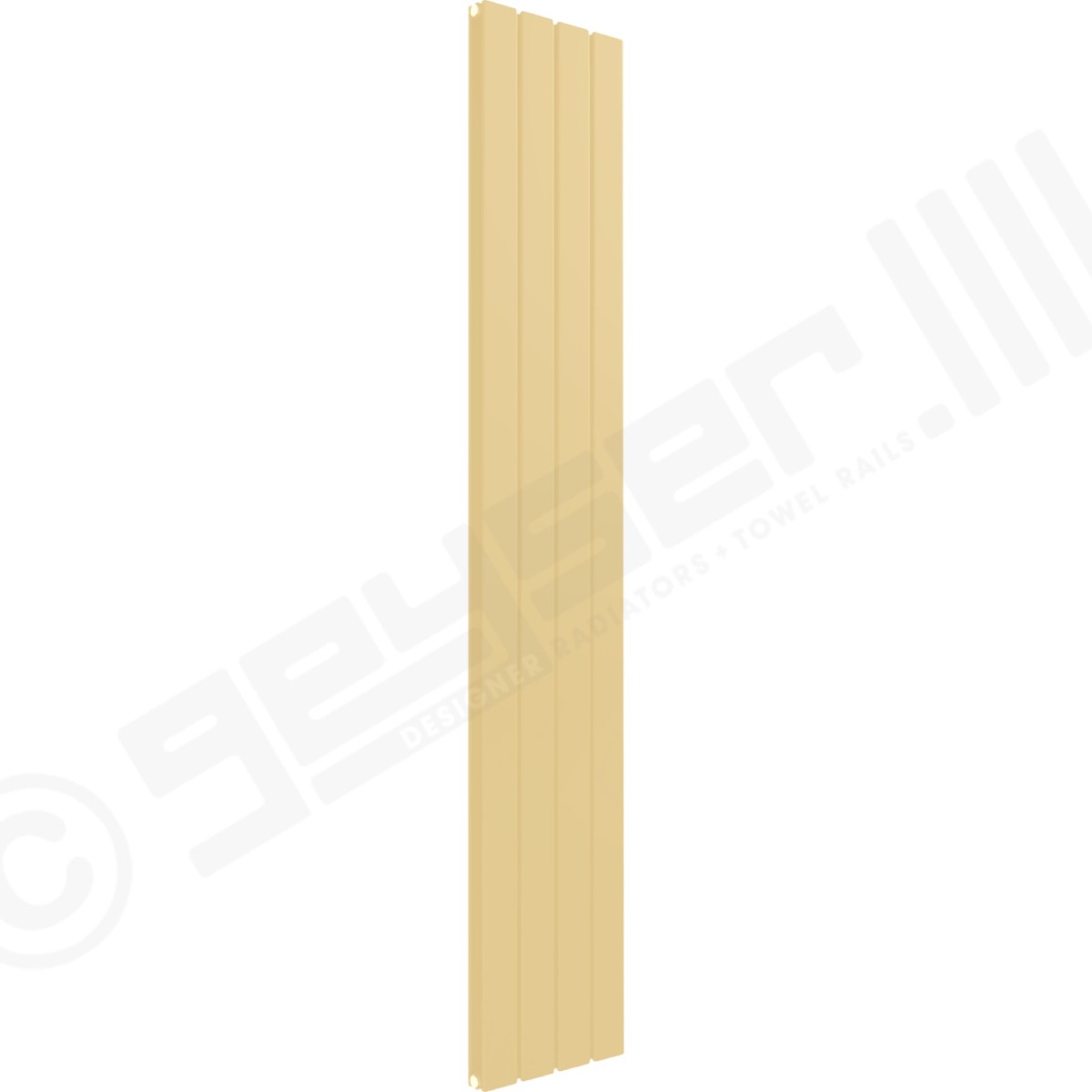Cardiff Special Vertical Double Panel Radiator 1800mm x 292mm in Pale Beige RAL 1001