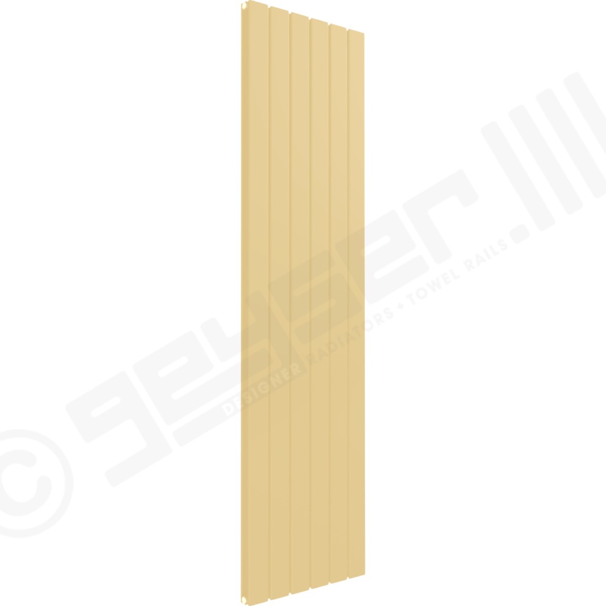 Cardiff Special Vertical Double Panel Radiator 1800mm x 440mm in Pale Beige RAL 1001