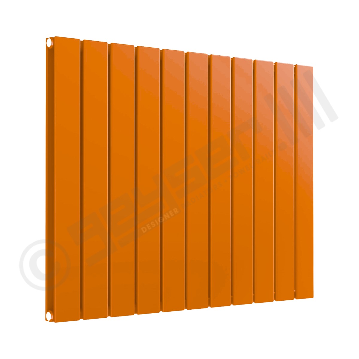 Cardiff Special Flat Horizontal Double Panel Designer Radiator 600mm x 810mm in Pastel Orange RAL 2003