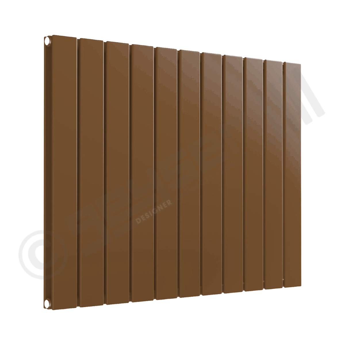 Cardiff Special Flat Horizontal Double Panel Designer Radiator 600mm x 810mm in Pearl Gold RAL 1036
