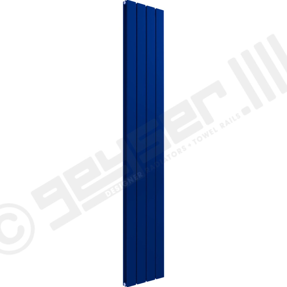 Cardiff Special Vertical Double Panel Radiator 1800mm x 292mm in Signal Blue RAL 5005