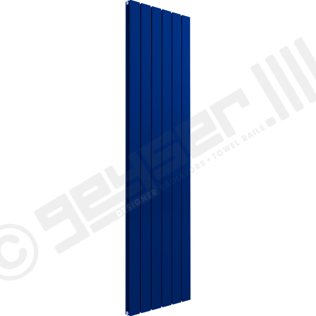 Cardiff Special Vertical Double Panel Radiator 1800mm x 440mm in Signal Blue RAL 5005