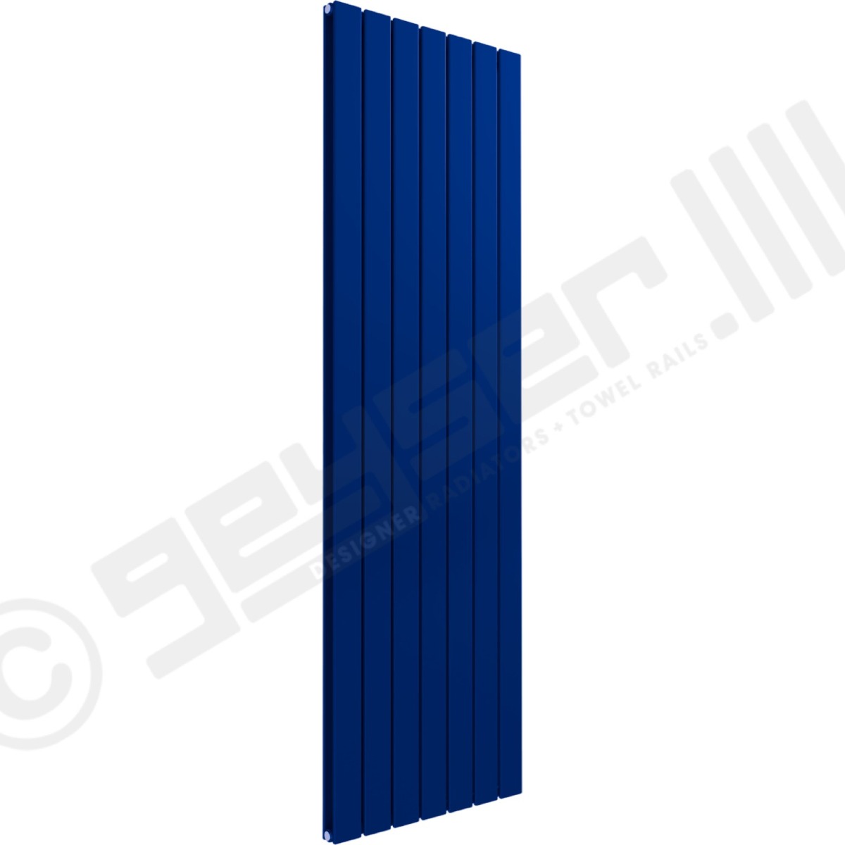 Cardiff Special Vertical Double Panel Radiator 1600mm x 514mm in Signal Blue RAL 5005