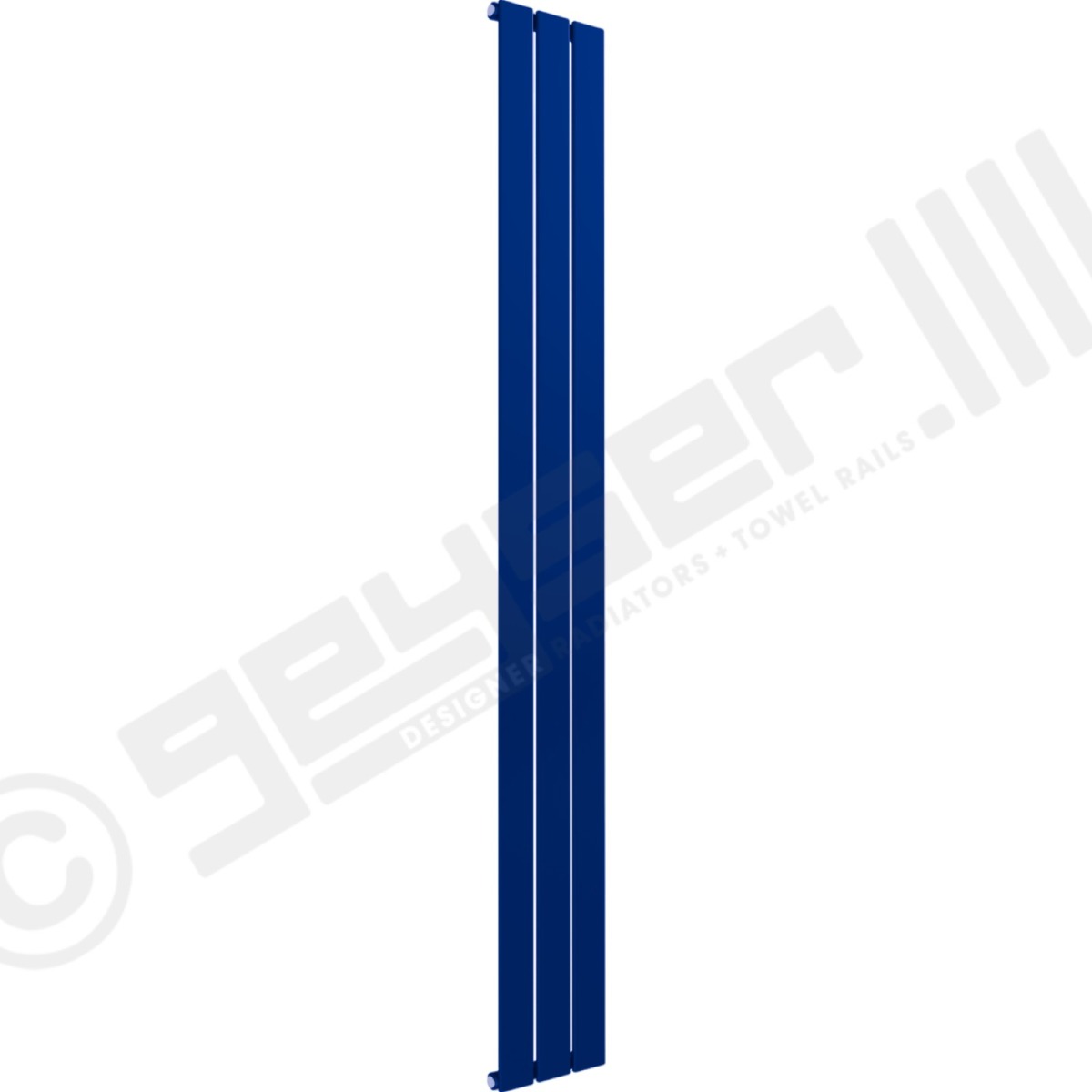 Cardiff Special Vertical Single Panel Radiator 1600mm x 218mm in Signal Blue RAL 5005
