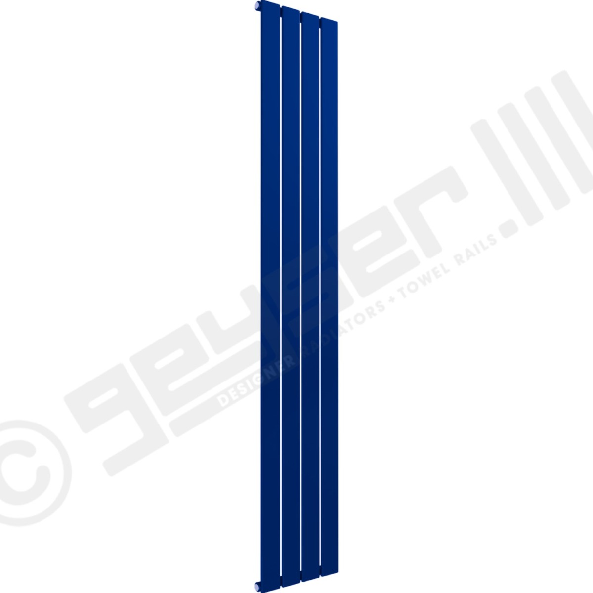 Cardiff Special Vertical Single Panel Radiator 1600mm x 292mm in Signal Blue RAL 5005