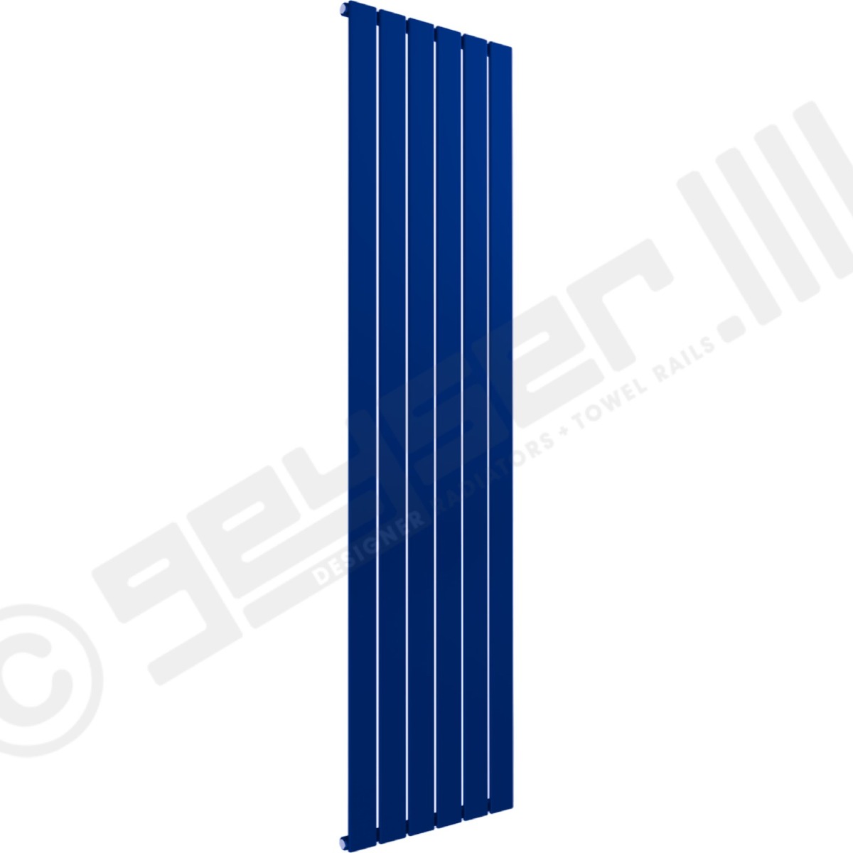 Cardiff Special Vertical Single Panel Radiator 1600mm x 440mm in Signal Blue RAL 5005