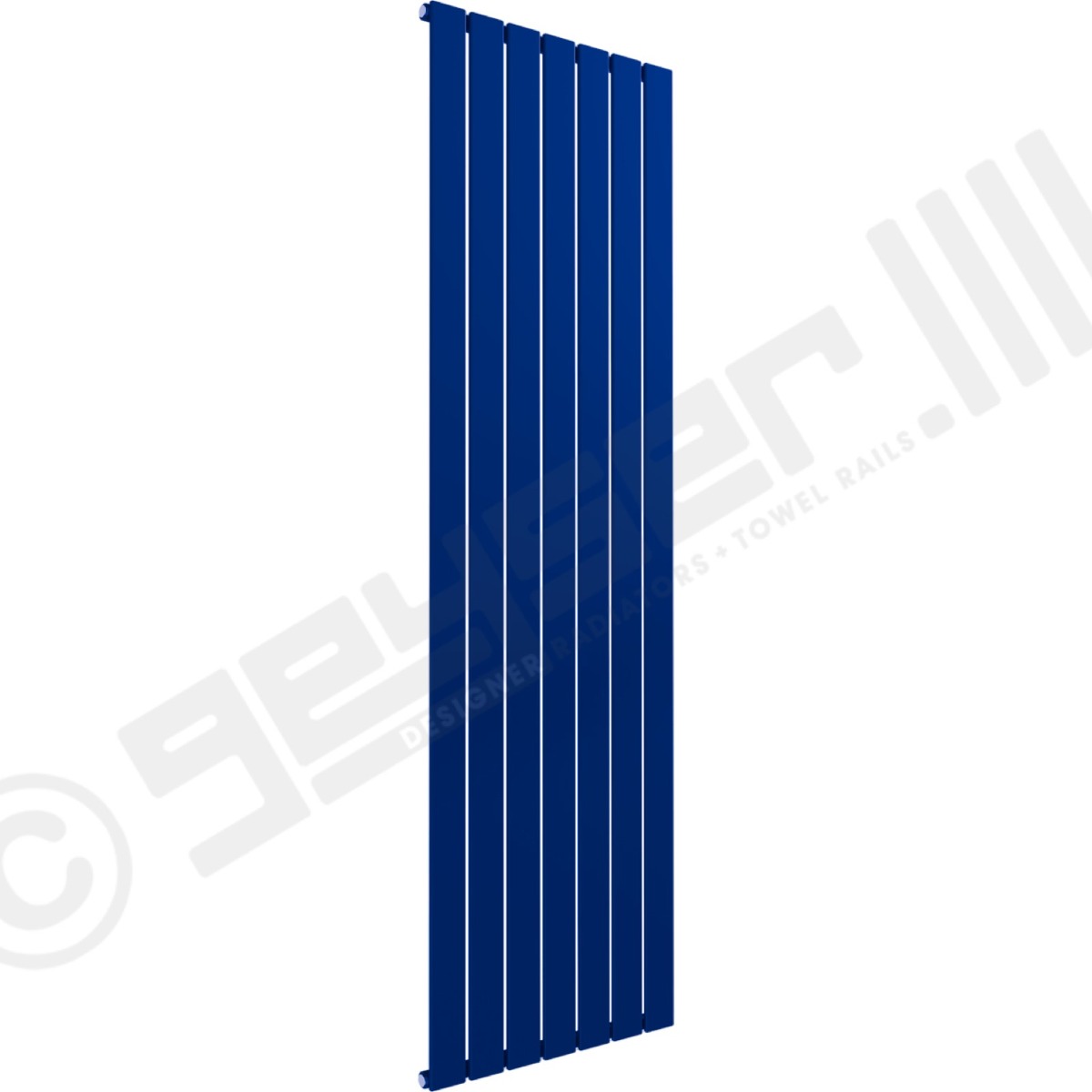 Cardiff Special Vertical Single Panel Radiator 1600mm x 514mm in Signal Blue RAL 5005