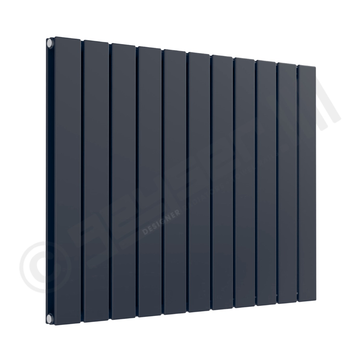 Cardiff Special Flat Horizontal Double Panel Designer Radiator 600mm x 810mm in Slate Grey RAL 7015