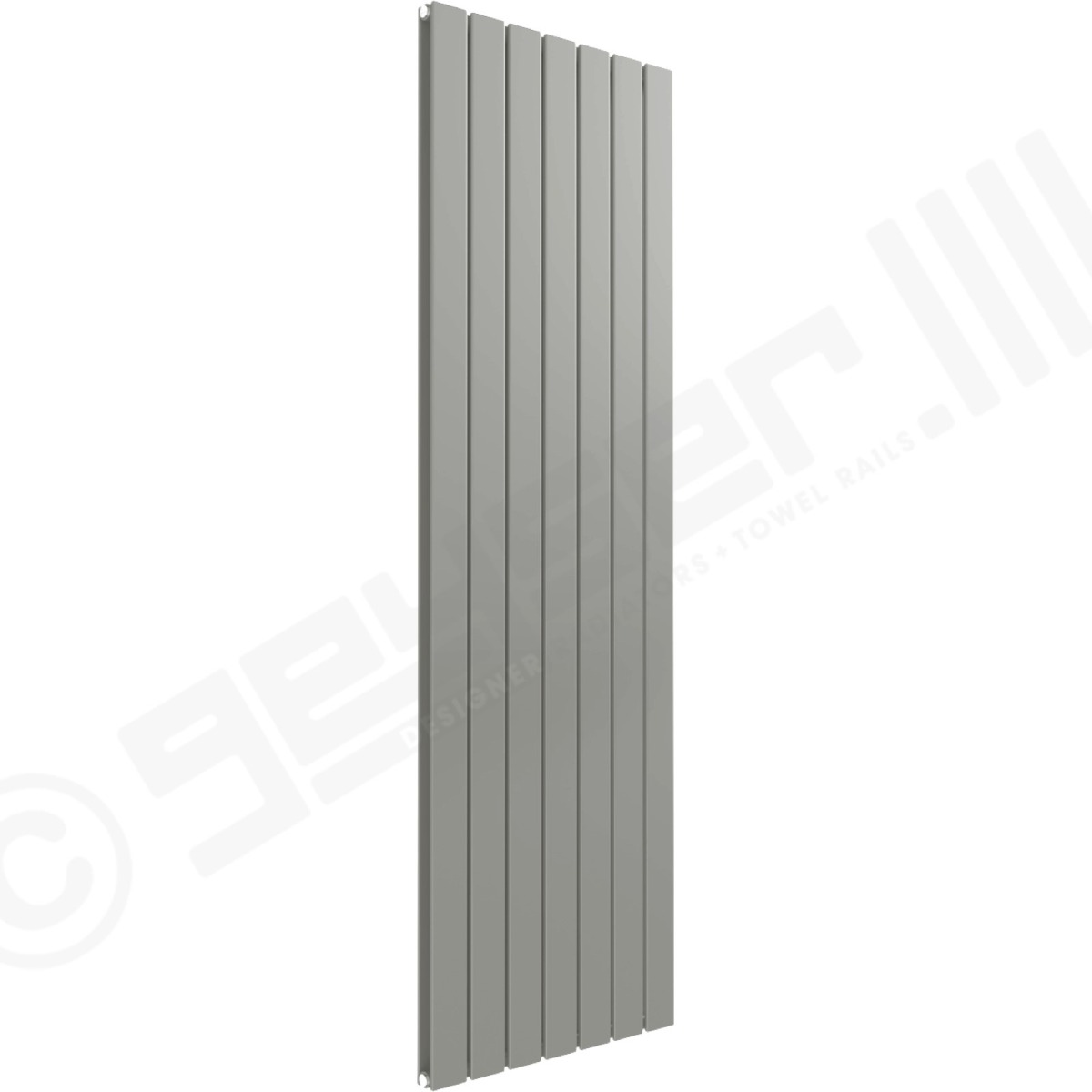 Cardiff Special Vertical Double Panel Radiator 1600mm x 514mm in Stone Grey RAL 7030