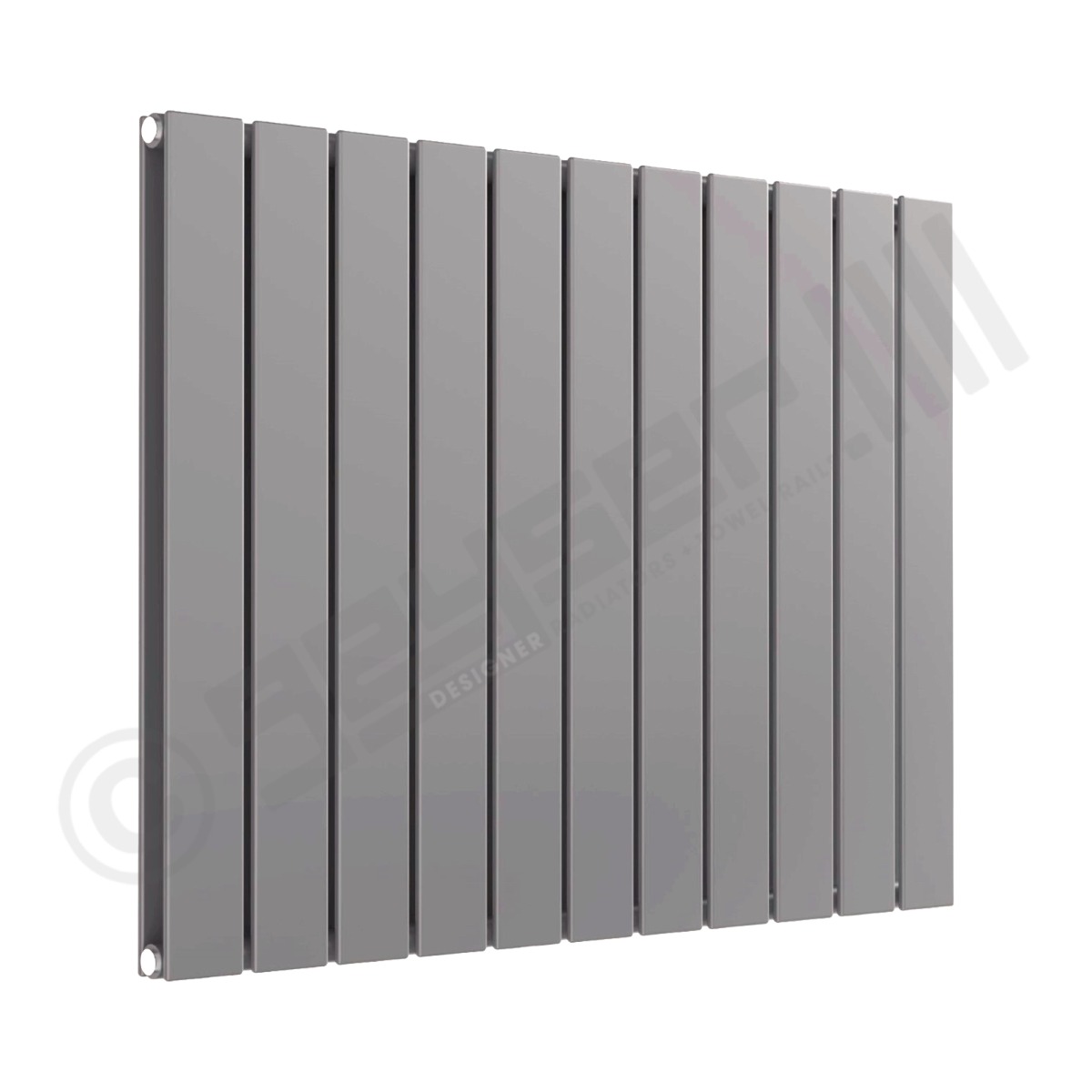 Cardiff Special Horizontal Double Panel Radiator 600mm x 810mm in Traffic Grey RAL 7042