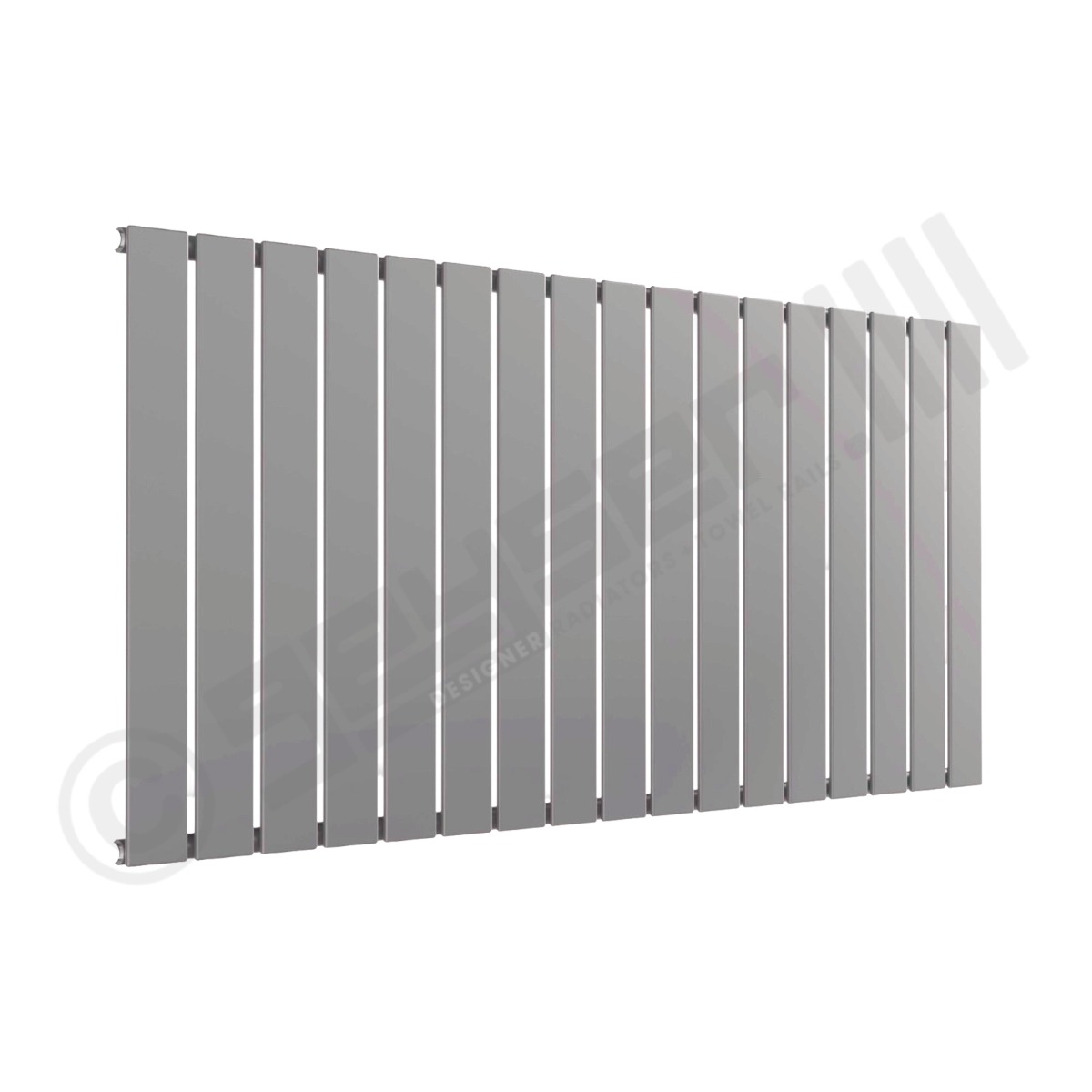 Cardiff Special Horizontal Single Panel Radiator 600mm x 1254mm in Traffic Grey RAL 7042