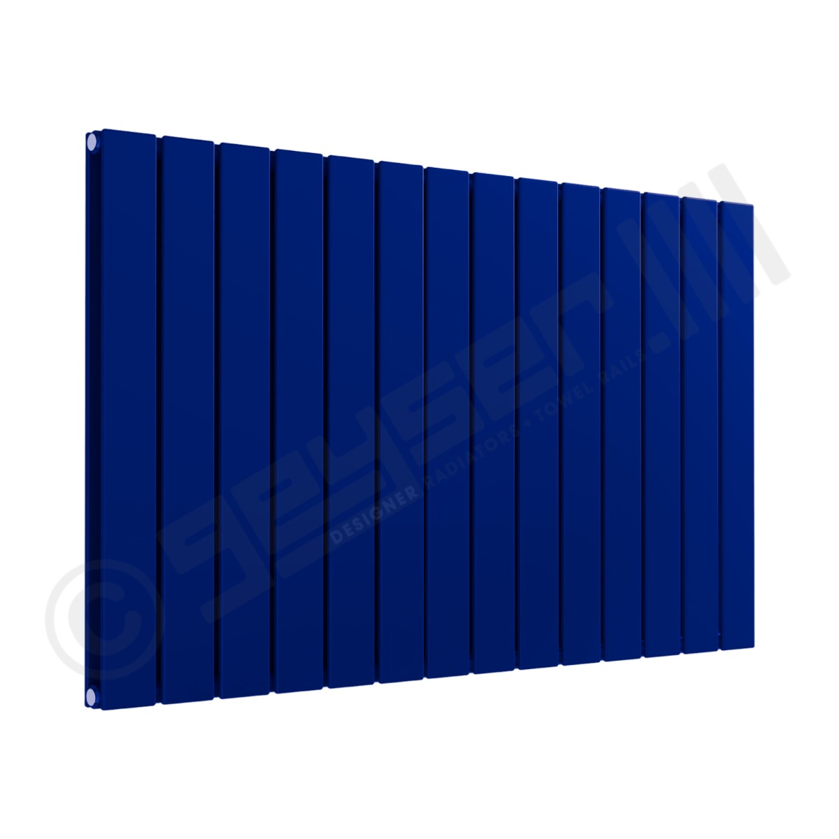 Cardiff Special Horizontal Double Panel Radiator 600mm x 1032mm in Ultramarine Blue RAL 5002