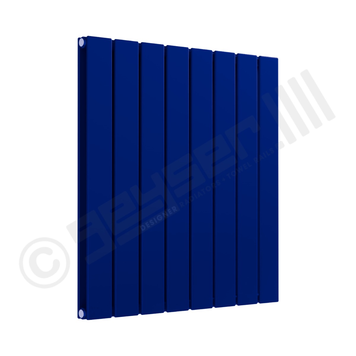 Cardiff Special Horizontal Double Panel Radiator 600mm x 588mm in Ultramarine Blue RAL 5002