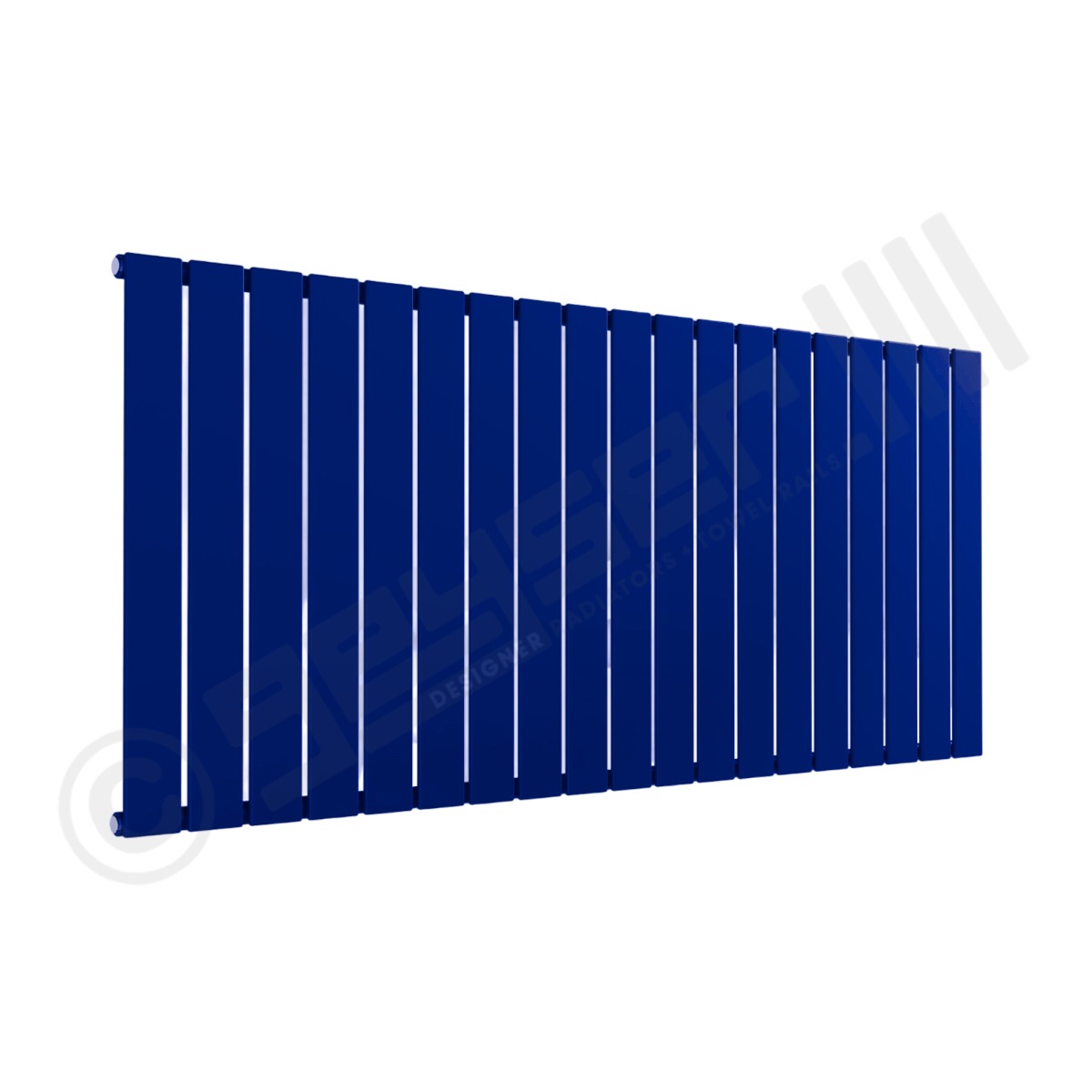 Cardiff Special Horizontal Single Panel Radiator 600mm x 1402mm in Ultramarine Blue RAL 5002