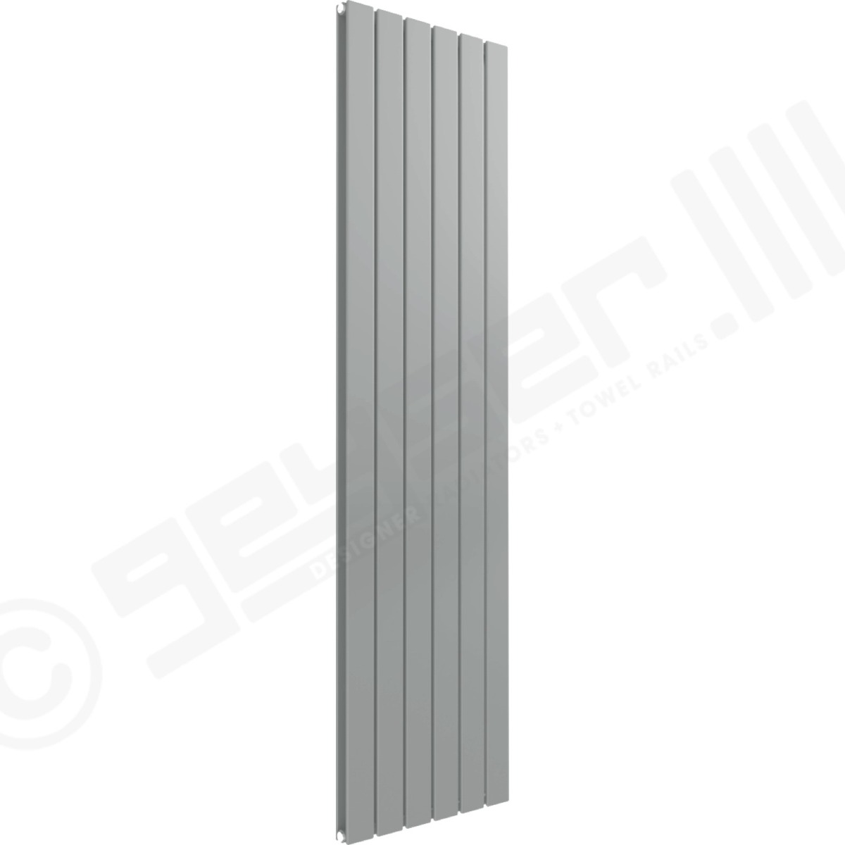Cardiff Special Vertical Double Panel Radiator 1600mm x 440mm in White Aluminium RAL 9006
