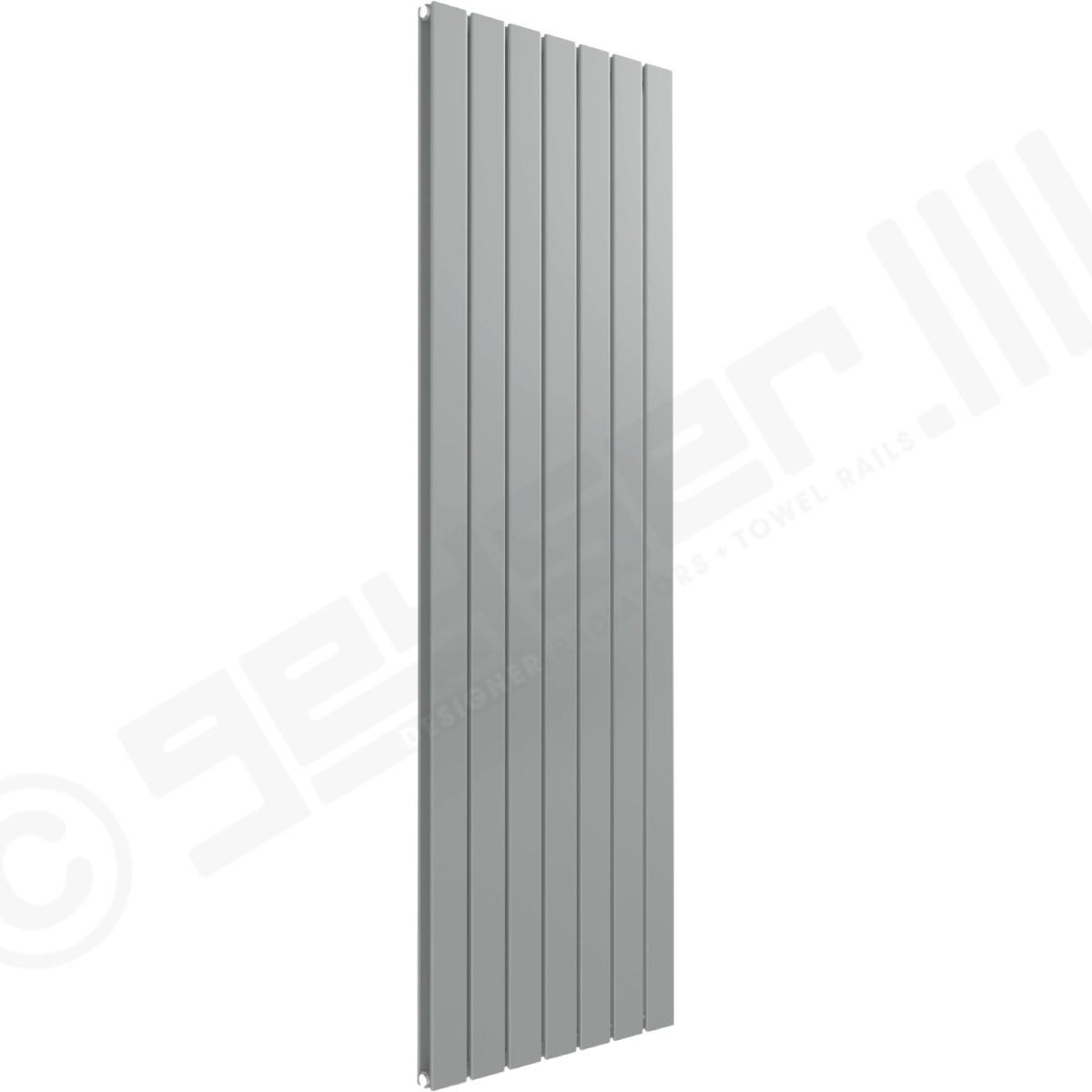 Cardiff Special Vertical Double Panel Radiator 1600mm x 514mm in White Aluminium RAL 9006