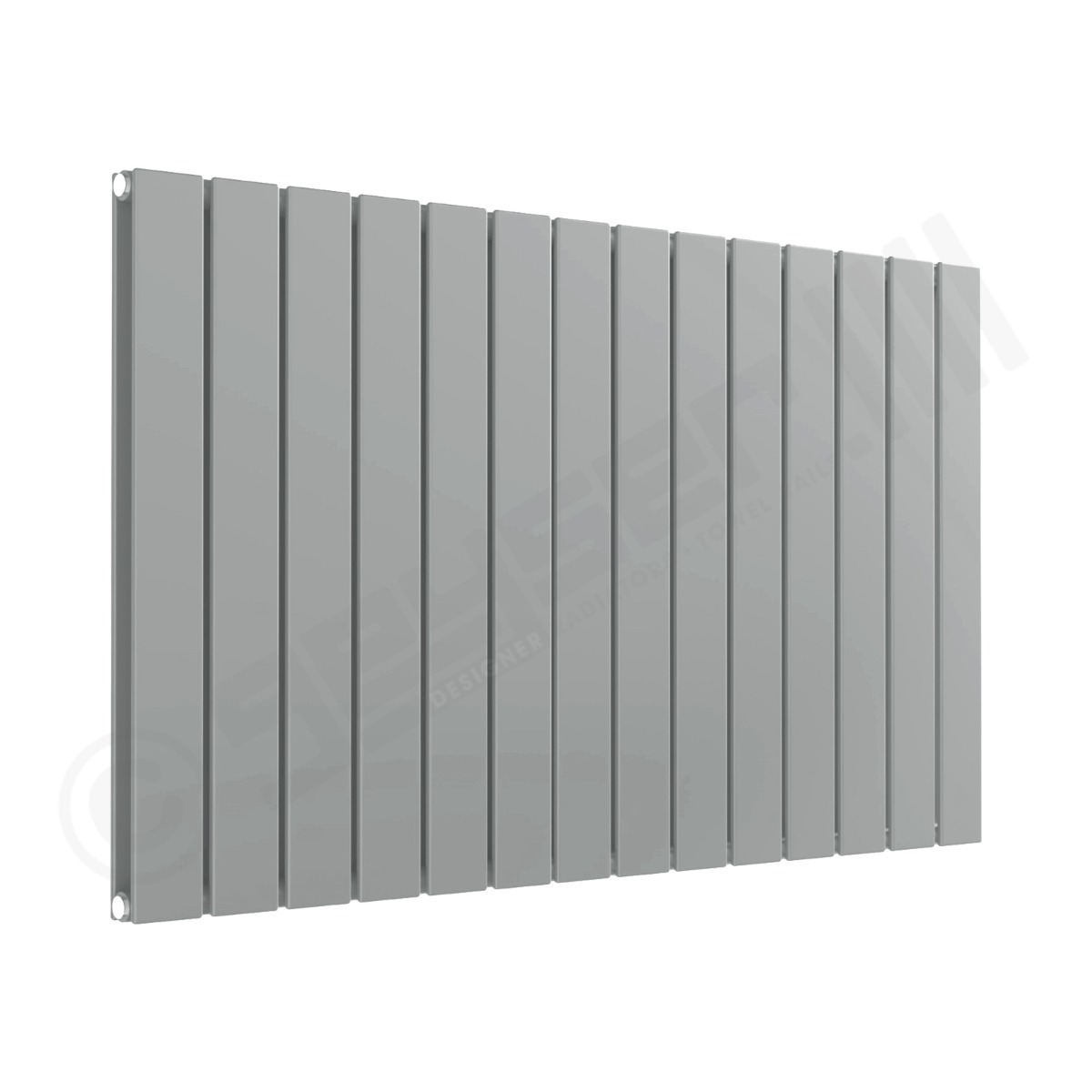 Cardiff Special Horizontal Double Panel Radiator 600mm x 1032mm in White Aluminium RAL 9006