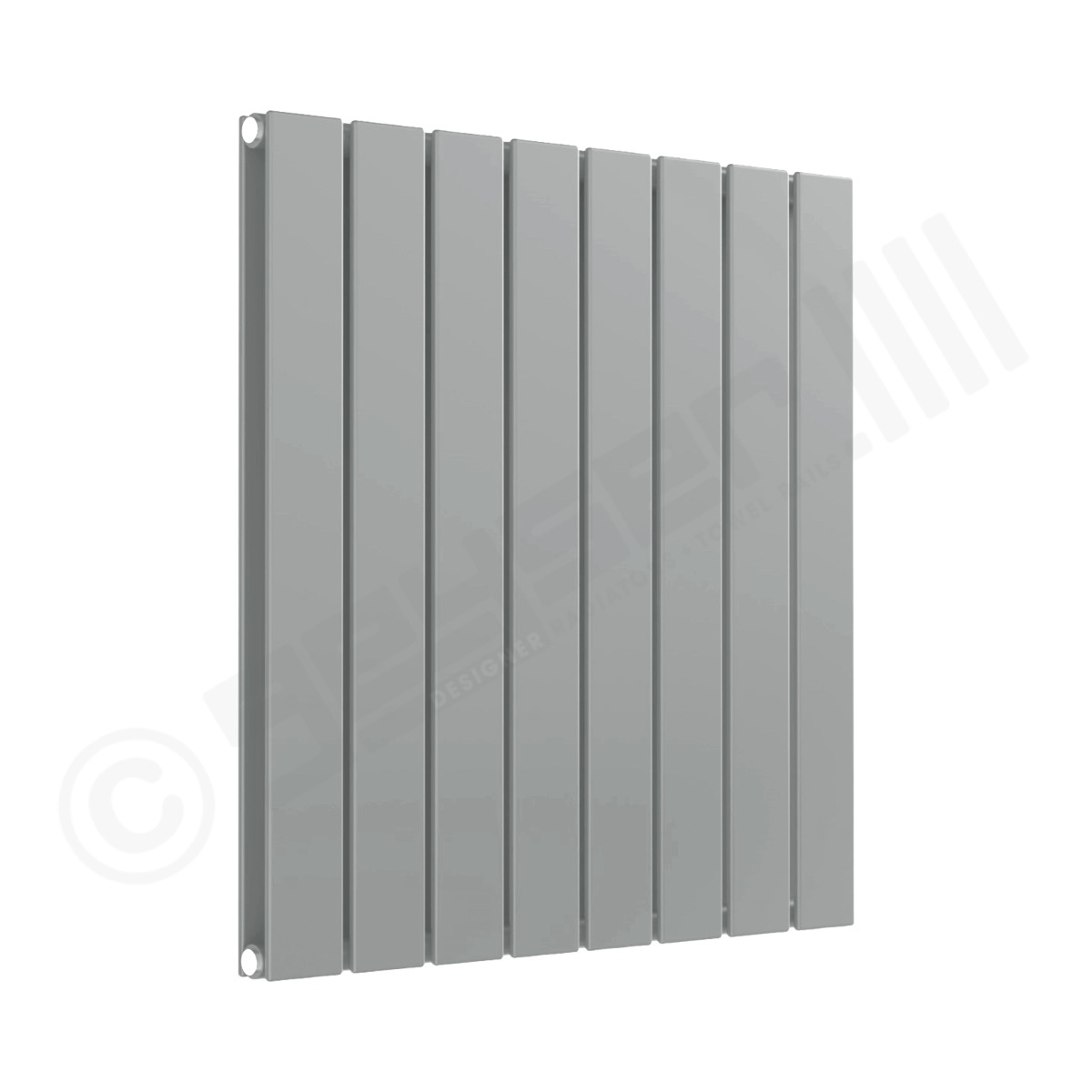 Cardiff Special Horizontal Double Panel Radiator 600mm x 588mm in White Aluminium RAL 9006