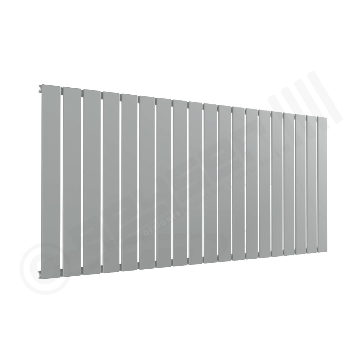 Cardiff Special Horizontal Single Panel Radiator 600mm x 1402mm in White Aluminium RAL 9006