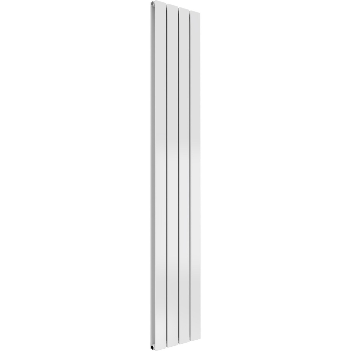 Cardiff double panel vertical designer radiator in white 1600mm high x 292mm wide
