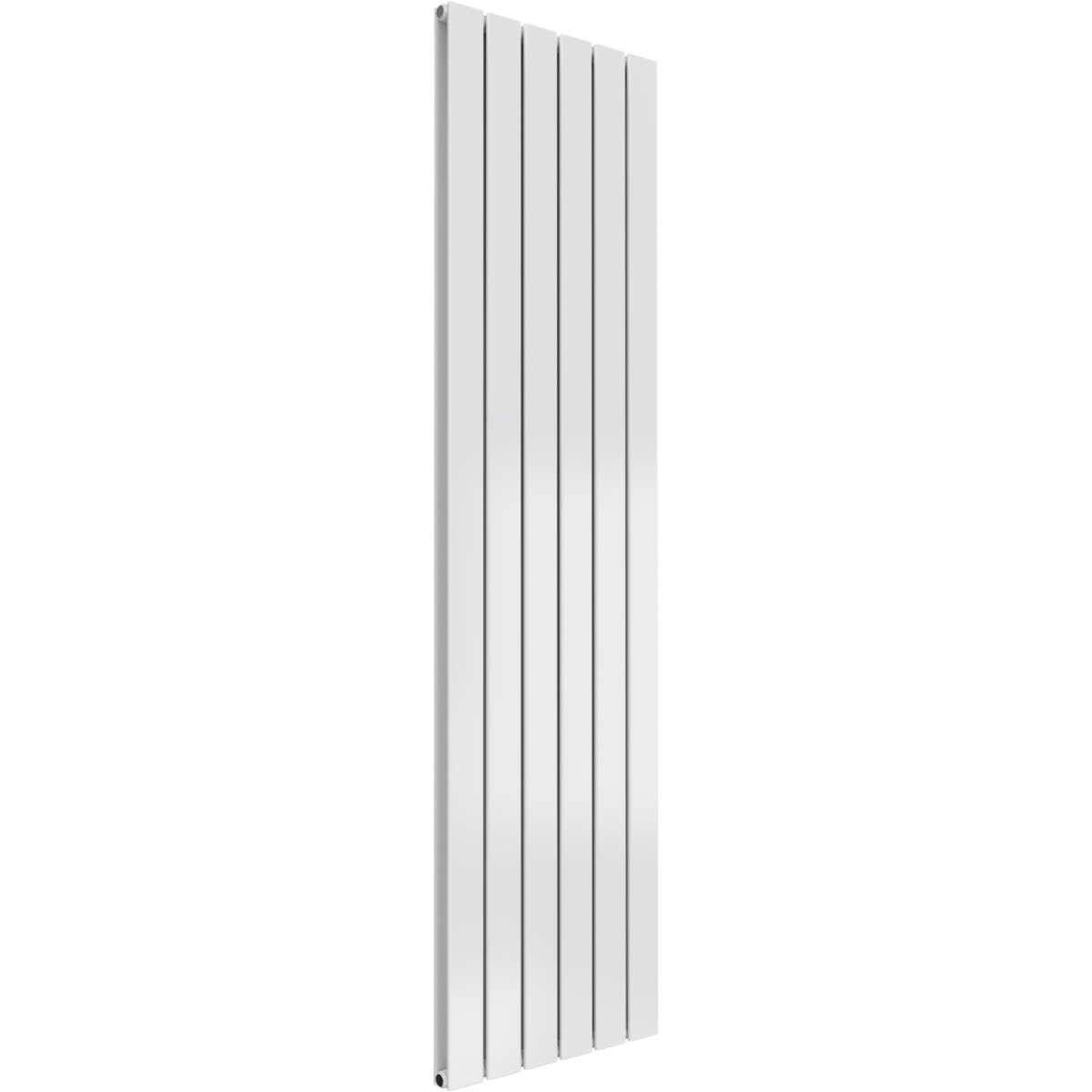 Cardiff double panel vertical designer radiator in white 1800mm high x 440mm wide