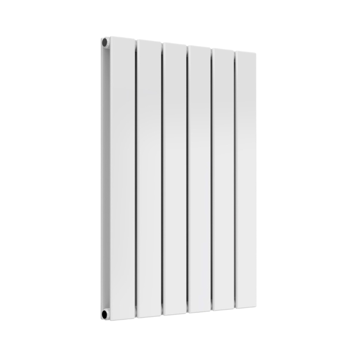 Cardiff double panel horizontal designer radiator in white 600mm high x 440mm wide