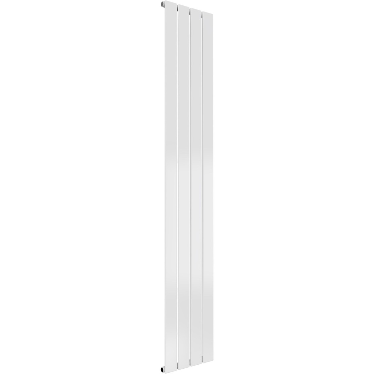 Cardiff single panel vertical designer radiator in white 1800mm high x 292mm wide