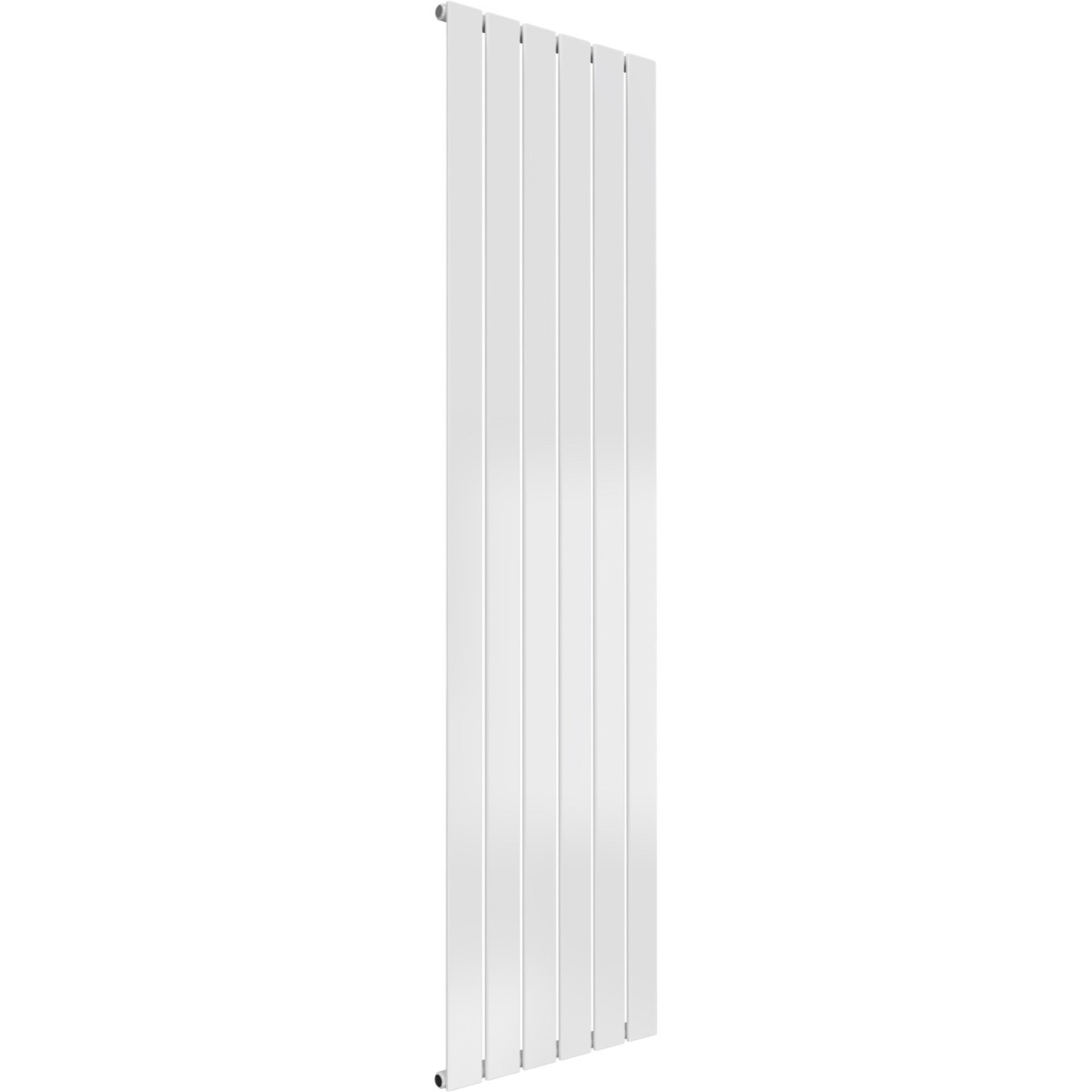 Cardiff single panel vertical designer radiator in white 1600mm high x 440mm wide