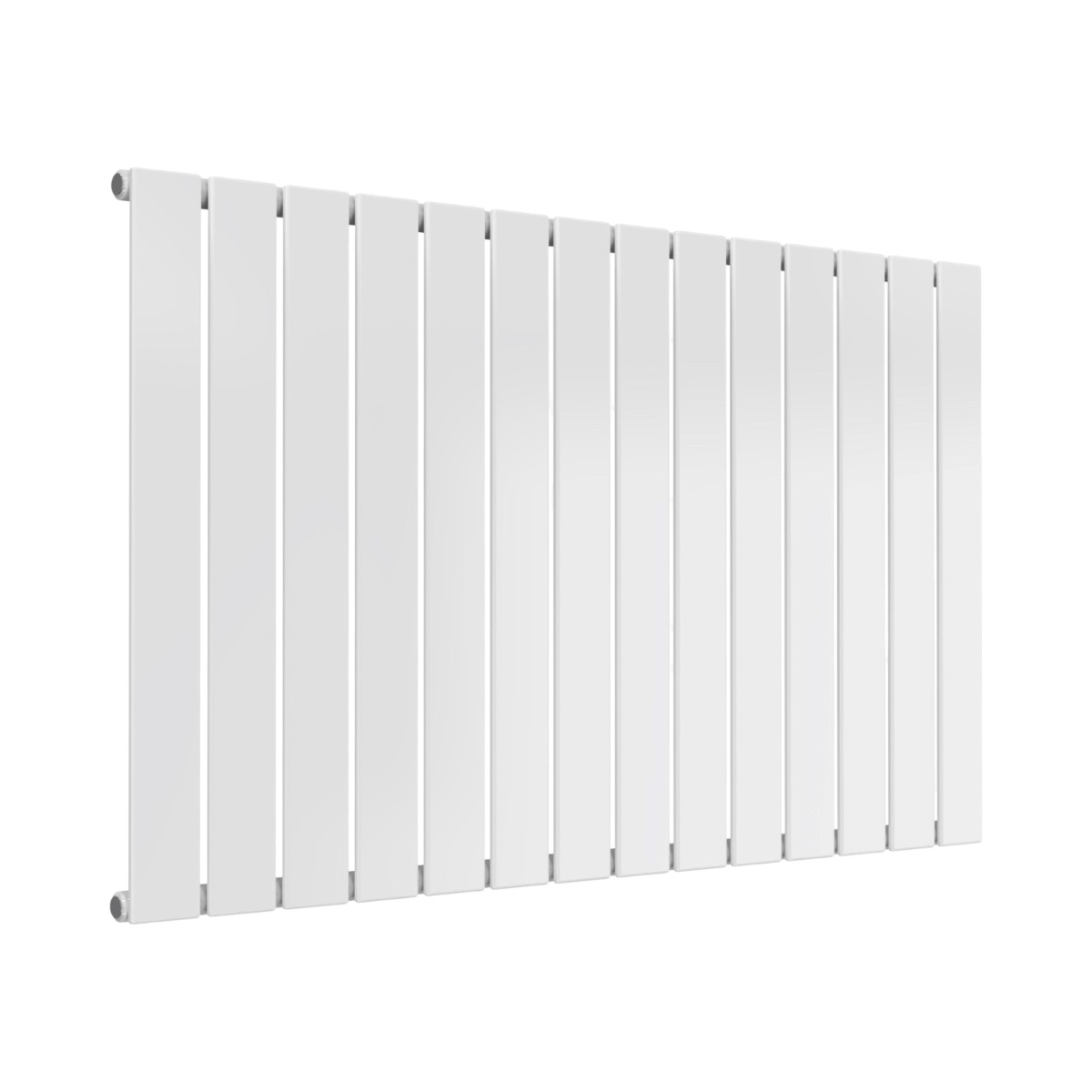Cardiff single panel horizontal designer radiator in white 600mm high x 1032mm wide
