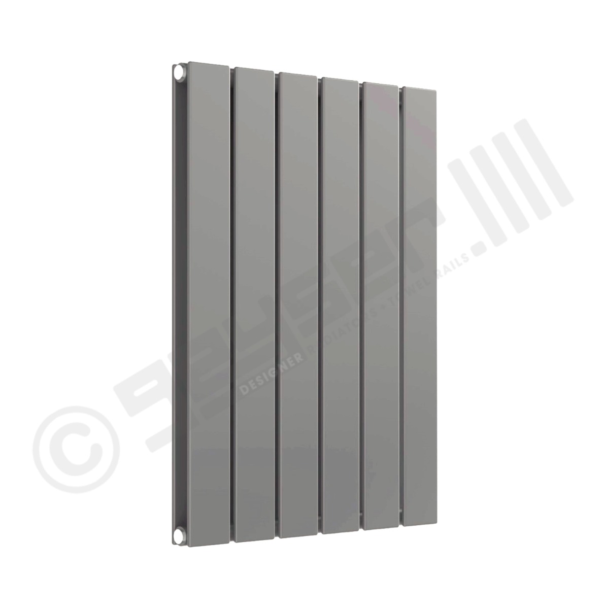 Cardiff Special Horizontal Double Panel Radiator 600mm x 440mm in Window Grey RAL 7040