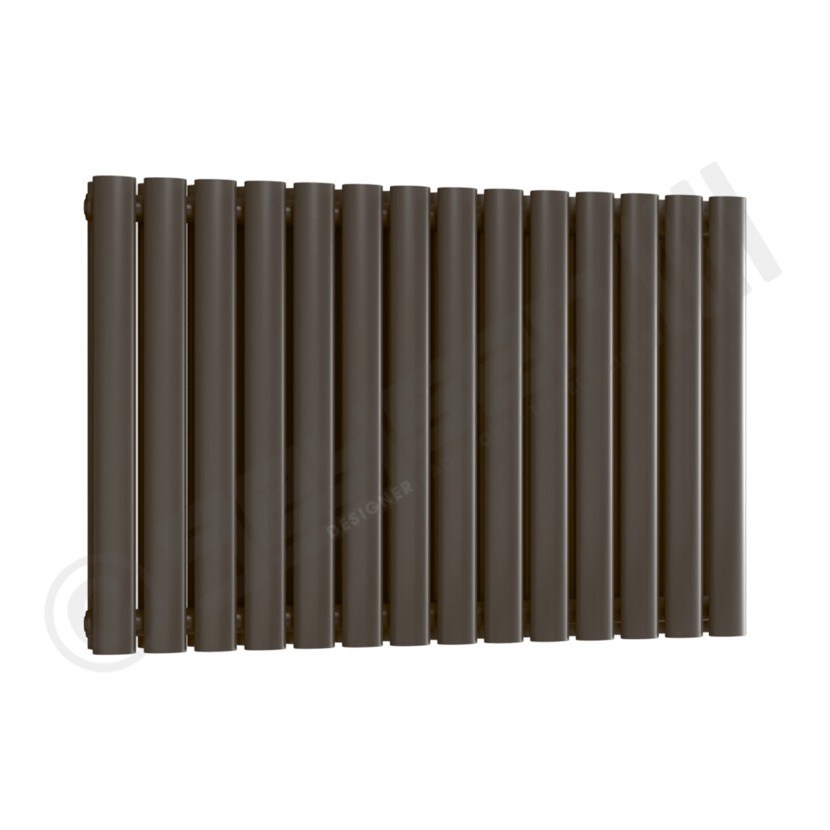 Chelsea Special Double Panel Horizontal Radiator 550mm x 826mm in Grey Brown RAL 8019