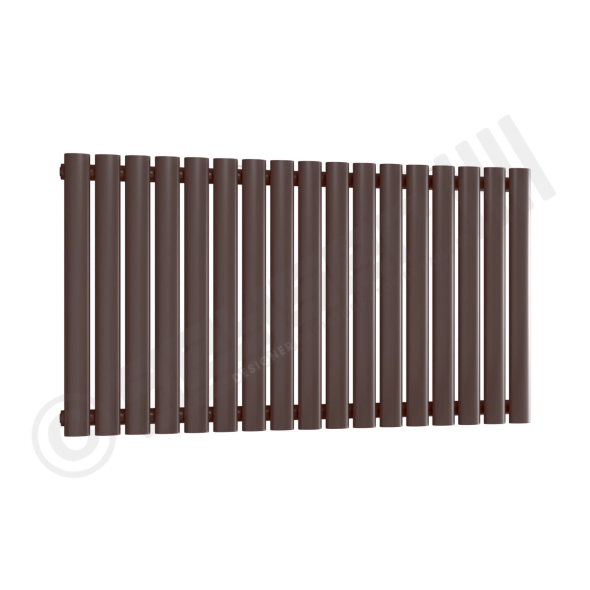 Chelsea Special Single Panel Horizontal Radiator 550mm x 1003mm in Chocolate Brown RAL 8017
