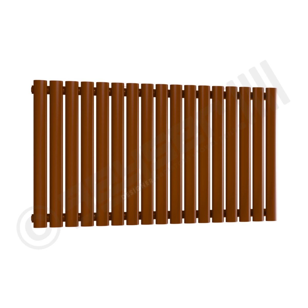 Chelsea Special Single Panel Horizontal Radiator 550mm x 1003mm in Clay Brown RAL 8003