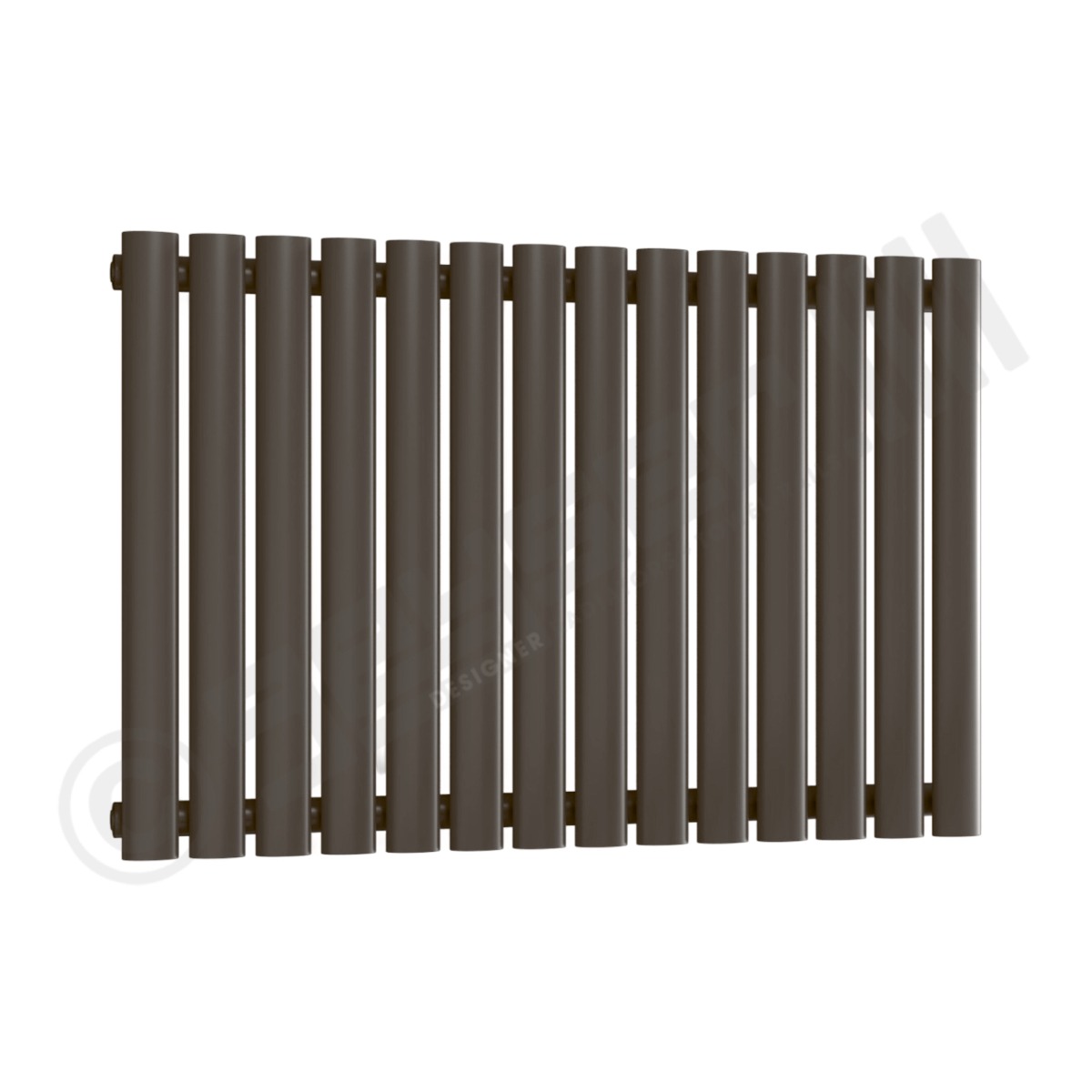 Chelsea Special Single Panel Horizontal Radiator 550mm x 826mm in Grey Brown RAL 8019