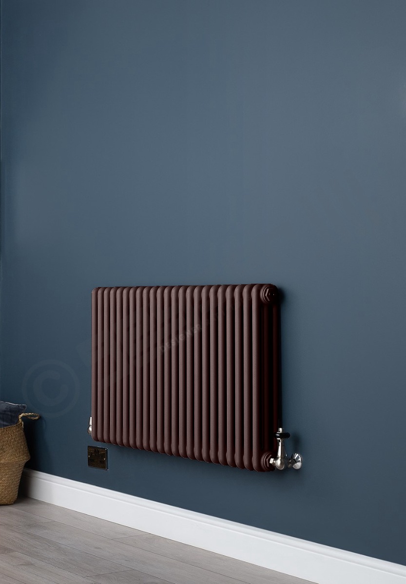 Custom 3 Column 500mm High Chocolate Brown Radiators