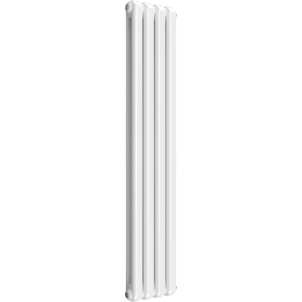 White Chunky Column Vertical 1500mm x 300mm Radiator