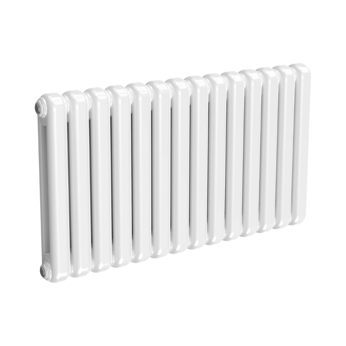 White Chunky Column Horizontal 550mm x 1000mm Radiator