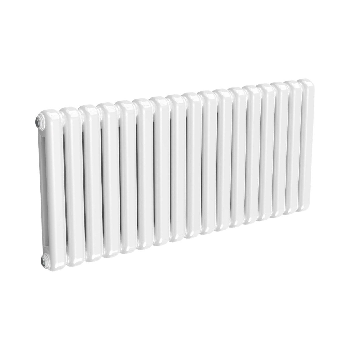 White Chunky Column Horizontal 550mm x 1210mm Radiator