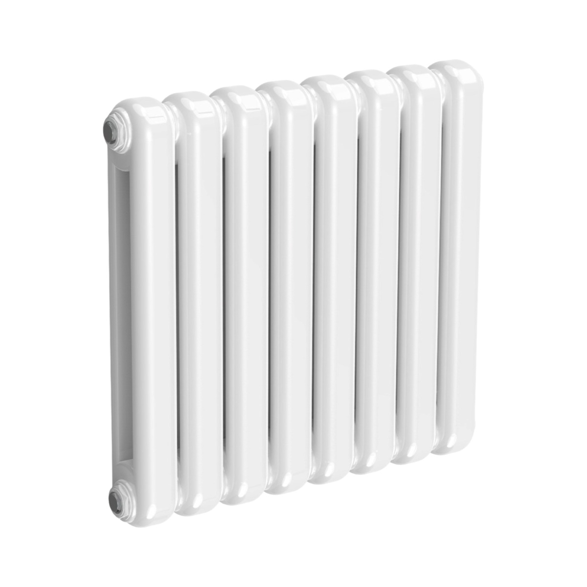 White Chunky Column Horizontal 550mm x 580mm Radiator