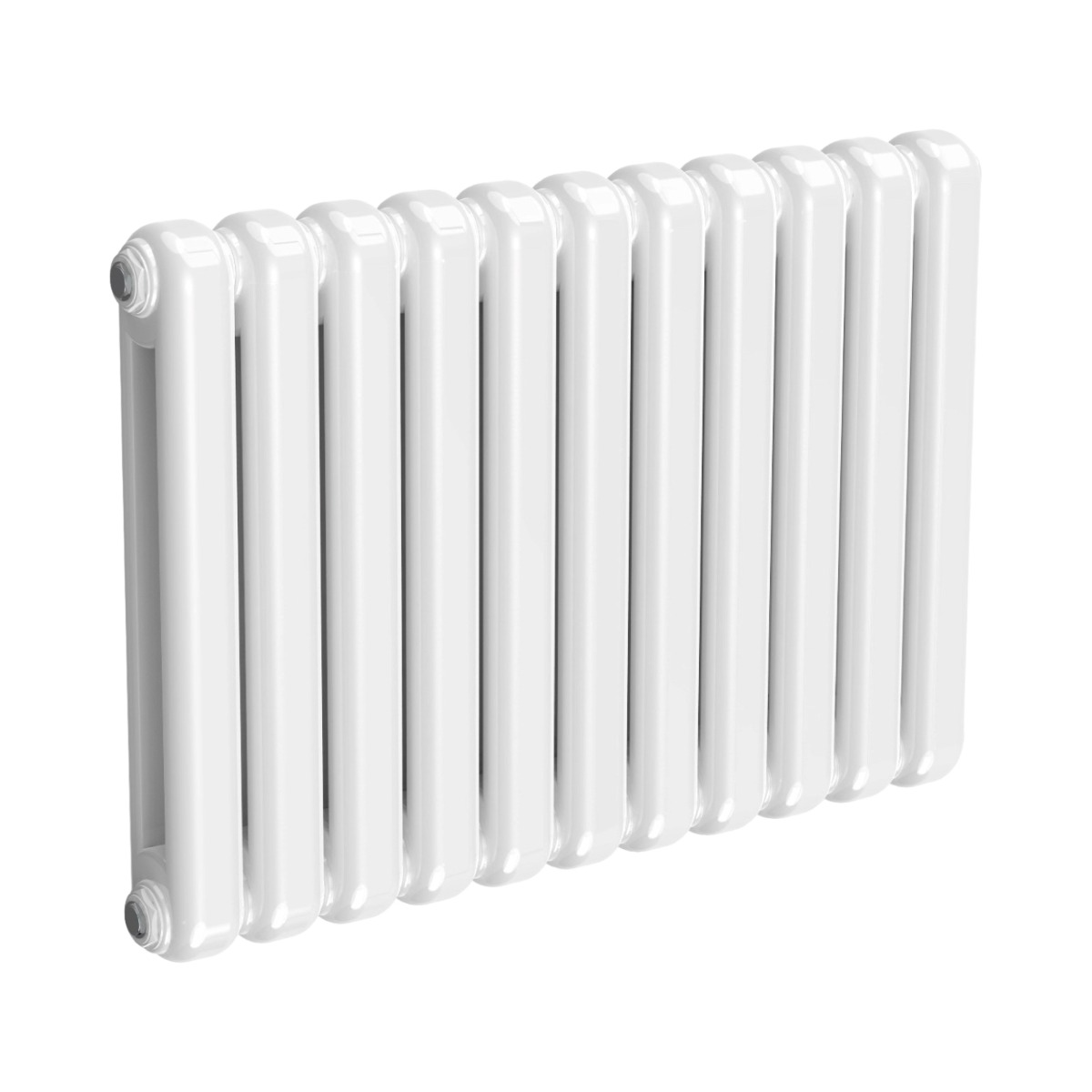 White Chunky Column Horizontal 550mm x 790mm Radiator