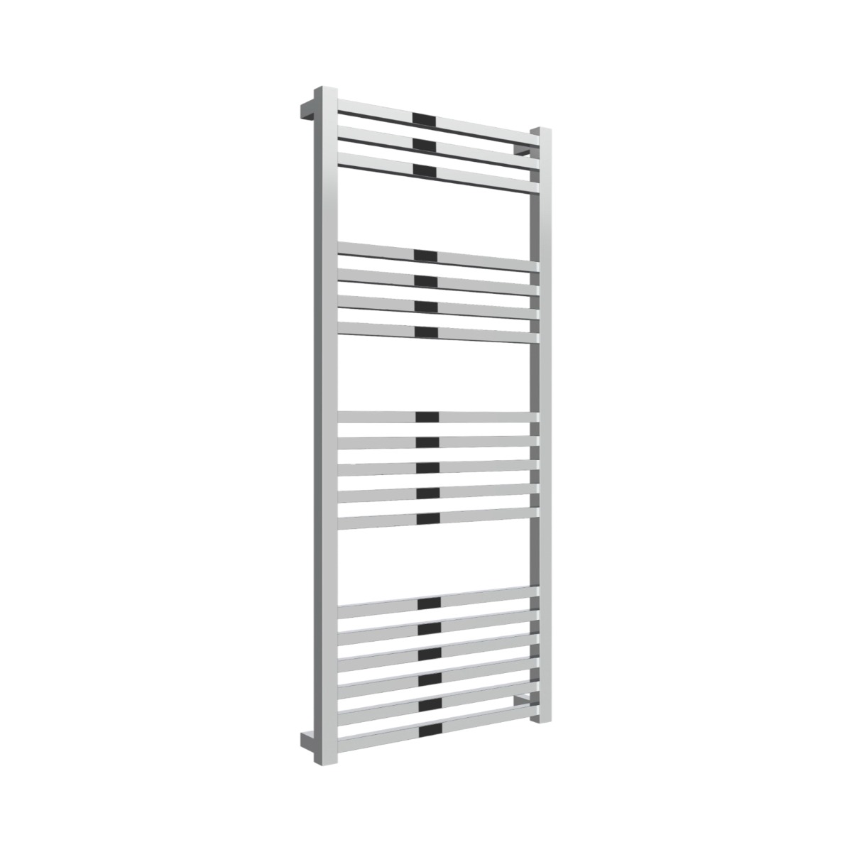 Cromer Square Bar Designer Towel Rail 1130mm x 500mm in Chrome