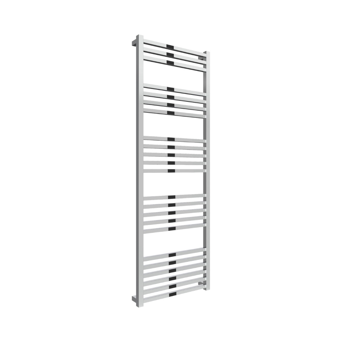 Cromer Square Bar Designer Towel Rail 1460mm x 500mm in Chrome