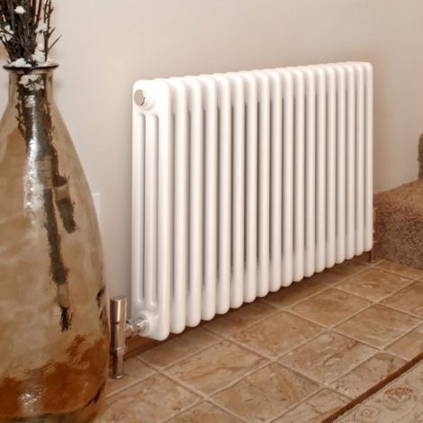 Old Style White Traditional 3 Column 600mm x 598mm Radiator