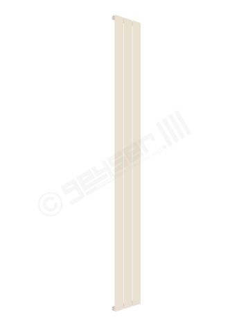 Cardiff Special Flat Vertical Single Panel Designer Radiator 1800mm x 218mm in Pale Beige RAL 1001