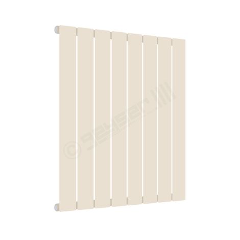 Cardiff Special Flat Horizontal Single Panel Designer Radiator 600mm x 588mm in Pale Beige RAL 1001