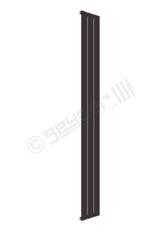 Cardiff Special Flat Vertical Single Panel Designer Radiator 1800mm x 218mm in Grey Brown RAL 8019