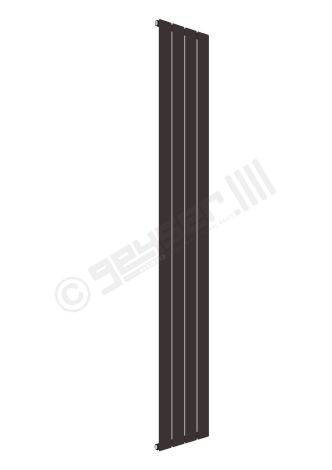 Cardiff Special Flat Vertical Single Panel Designer Radiator 1800mm x 292mm in Grey Brown RAL 8019